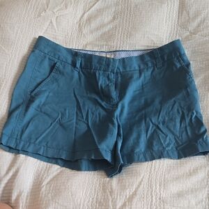 Blue J.Crew Chino Shorts Size 8